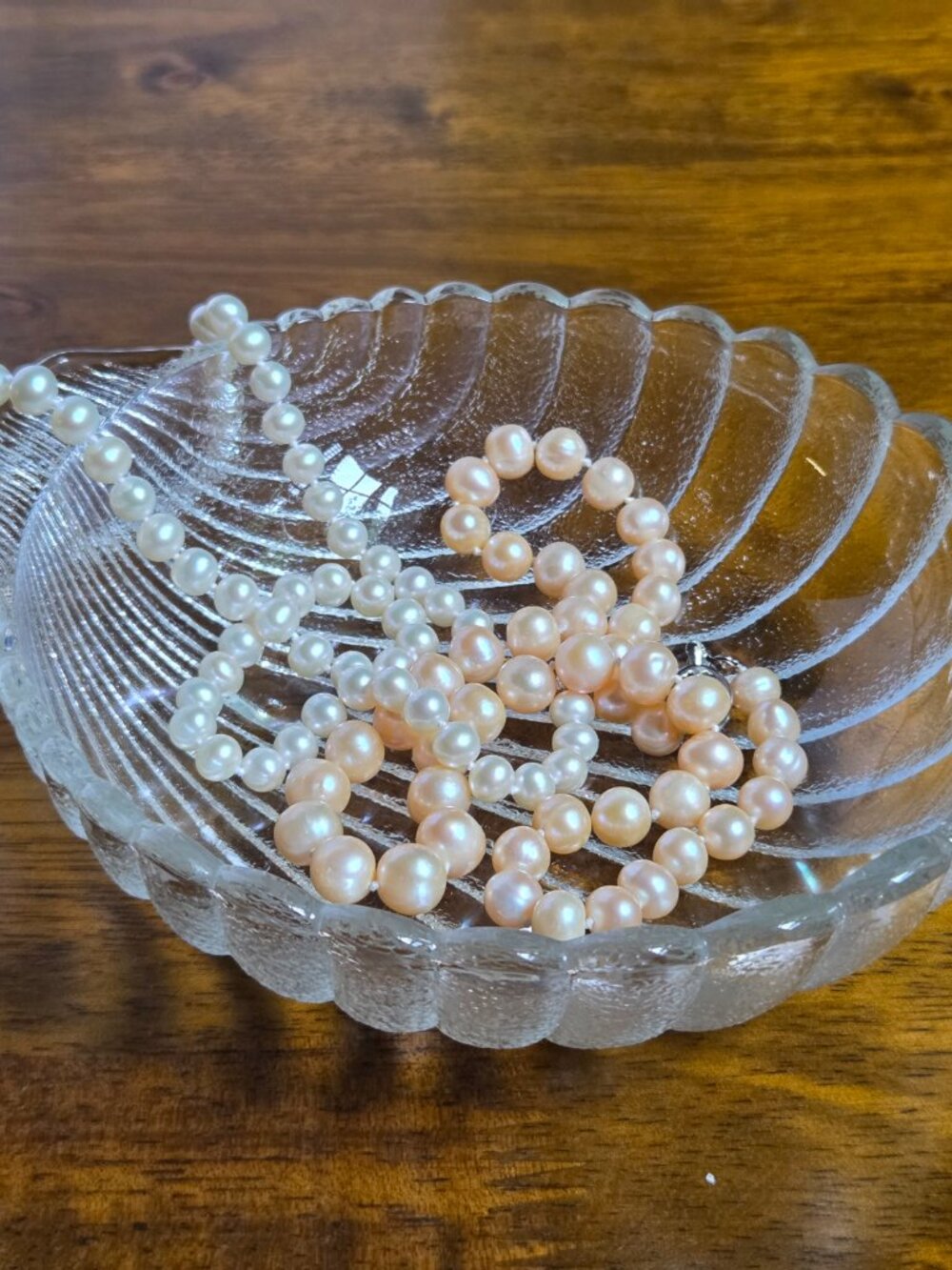 Vintage Anchor Hocking Clear Glass Scallop Shell Dish